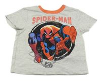 Světlešedé tričko se Spidermanem 