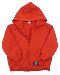 Červená prepínaci mikina s kapucňou Shein