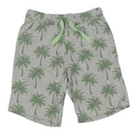 Sivo-zelené kraťasy s palmami H&M
