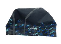 Pánska tmavomodrá vzorovaná gumová plavecká čapica Nabaiji