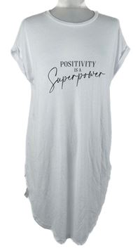 Dámska biela tričková tunika s nápisom Primark