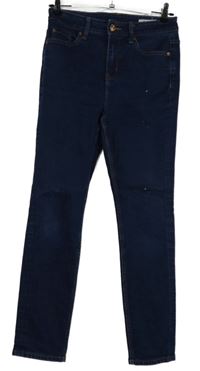 Dámské tmavomodré slim rifle M&S