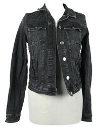 Dámská černá riflová crop bunda Only 