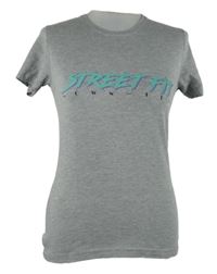 Dámské šedé tričko s nápisem Built up North 