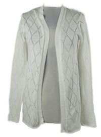 Dámský bílý ažurovaý svetrový cardigán Blue Motion 