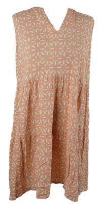 Dámské růžové vzorované šaty C&A