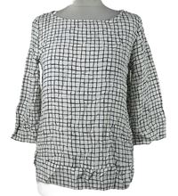 Dámská bílo-černá vzorovaná halenka Next 