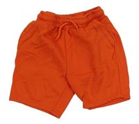 Červené teplákové kraťasy Primark