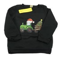 Nové - Čierna mikina s obrázkom Shein