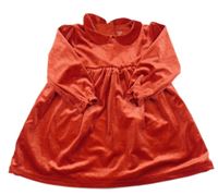 Čierne zamatové šaty M&S