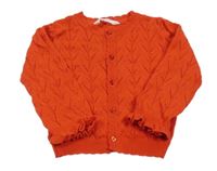 Červený perforovaný prepínaci sveter Primark