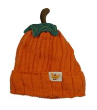 Oranžová čapica s -nášivkou tekvica