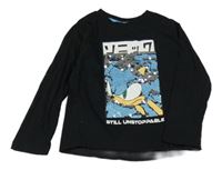 Čierne tričko so Sonicem z flitrů