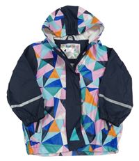 Tmavomodro-farebná nepromokavá bunda Lupilu