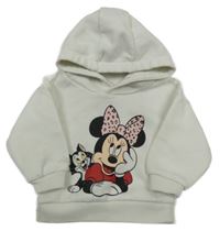 Bílá mikina s Minnie a kapucí Primark