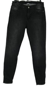 Dámské antracitové rifle s rozepínacími nohavicemi Janina