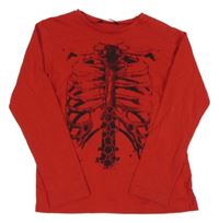 Červené tričko s kostrou George