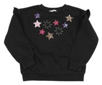 Antracitová mikina s hvězdami z flitrů M&S