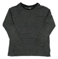 Čierno-biele proužkaté tričko H&M