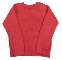 Ružový sveter s 3D bodky M&S