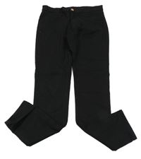 Černé skinny fit teplákové rifle H&M