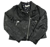 Čierna koženková bunda H&M