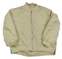 Světlebéžový šusťákový zateplený bomber Zara