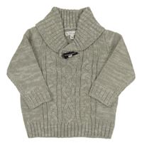 Sivý melírovaný sveter