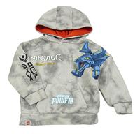 Sivá batikovaná mikina s Ninjago a kapucňou Primark