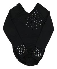 Čierne cvičobné body s flitrami Decathlon