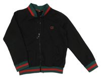 Čierno-smaragdovo-červená prepínaci mikina GUCCI