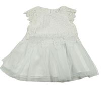 Biele krajkovo-tylové slávnostné šaty Pep&Co