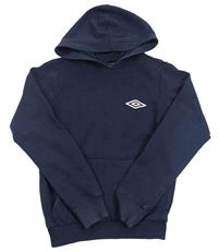 Tmavomodrá mikina s kapucňou Umbro