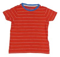 Červeno-biele pruhované tričko M&S