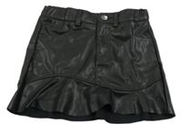 Čierna koženková sukňa H&M