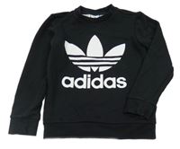 Černá mikina s logem Adidas 