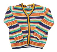 Barevně pruhovaný propínací svetr Bob der Bar