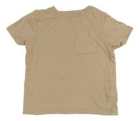 Béžové tričko s kapsou F&F