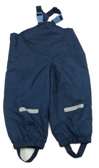 Tmavomodré šušťákové podšité na traké nohavice Impidimpi