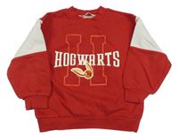 Červeno-biela mikina s potiskem Harry Potter H&M