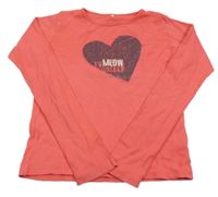 Ružové tričko so srdiečkom Name it