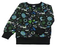 Čierna mikina s vesmírom Kiki&Koko