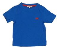 Kobaltově modré tričko s výšivkou Bluezoo