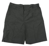 Sivé spoločenské kraťasy Tu