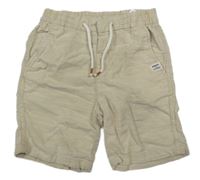 Béžové plátěné kraťasy H&M