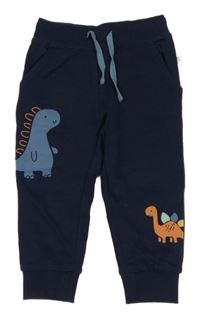 Tmavomodré tepláky s dinosaurami Liegelind