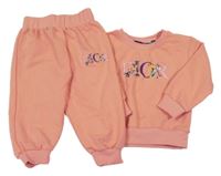 2set - Broskvová mikina + tepláky s logem Dior
