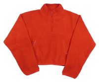 Červená huňatá crop bunda Dunnes
