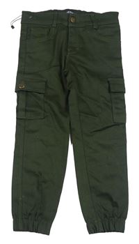 Khaki cargo cuff crop rifle Rema