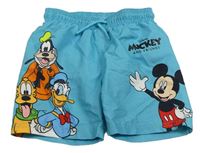 Azurové plážové kraťasy s Mickey s kamarády PRIMARK